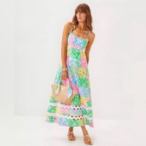 NWT Lilly Pulitzer Hailey Midi Dress, Size 4
